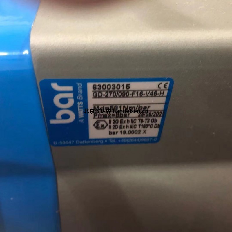 德國Bar閥門 SM-M2用于食品行業