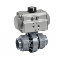 GEMü 410 系列氣動蝶閥，提供常閉和常開控制功能。閥體采用塑料設(shè)計