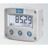 Fluidwell F010型 流量指示器，顯示瞬時流量、測量值和時間單位