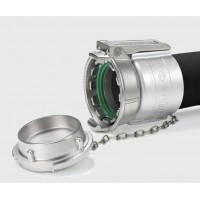 德国Elaflex  DDC - S 4"SS内螺纹接头 扣压式固定 适配橡胶软管